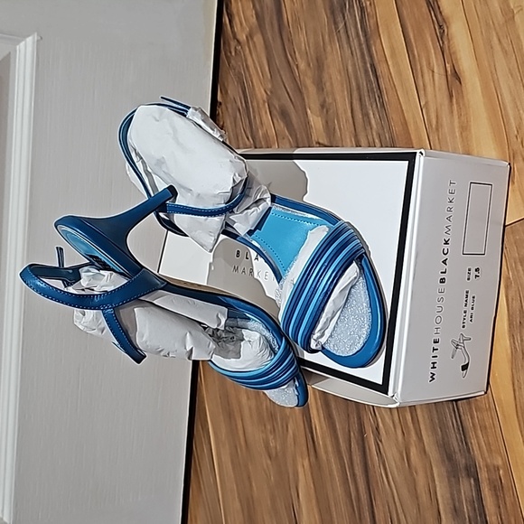 White House Black Market Shoes - White House Black Market size 7.5 M Ari Blue Heels - New in Box